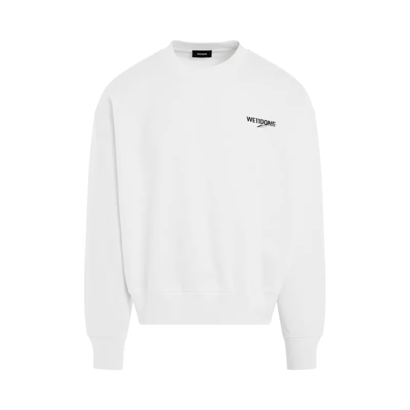 Basic 1506 Logo Sweatshirt in White sold by MARAIS