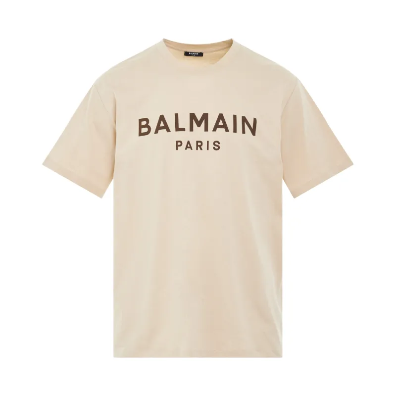 Classic Logo Print T-Shirt in Ivory sold by MARAIS