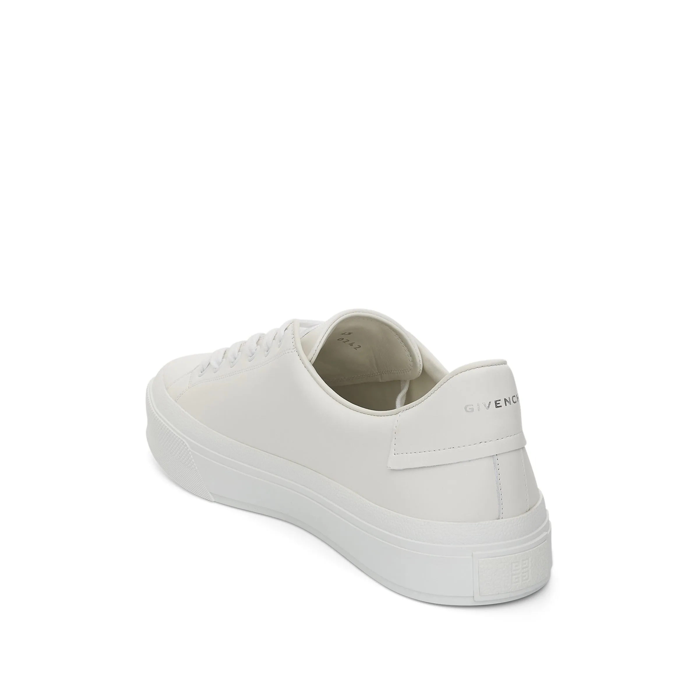 City Sport Sneaker with Embossed Logo in White sold by MARAIS product image thumbnail 4