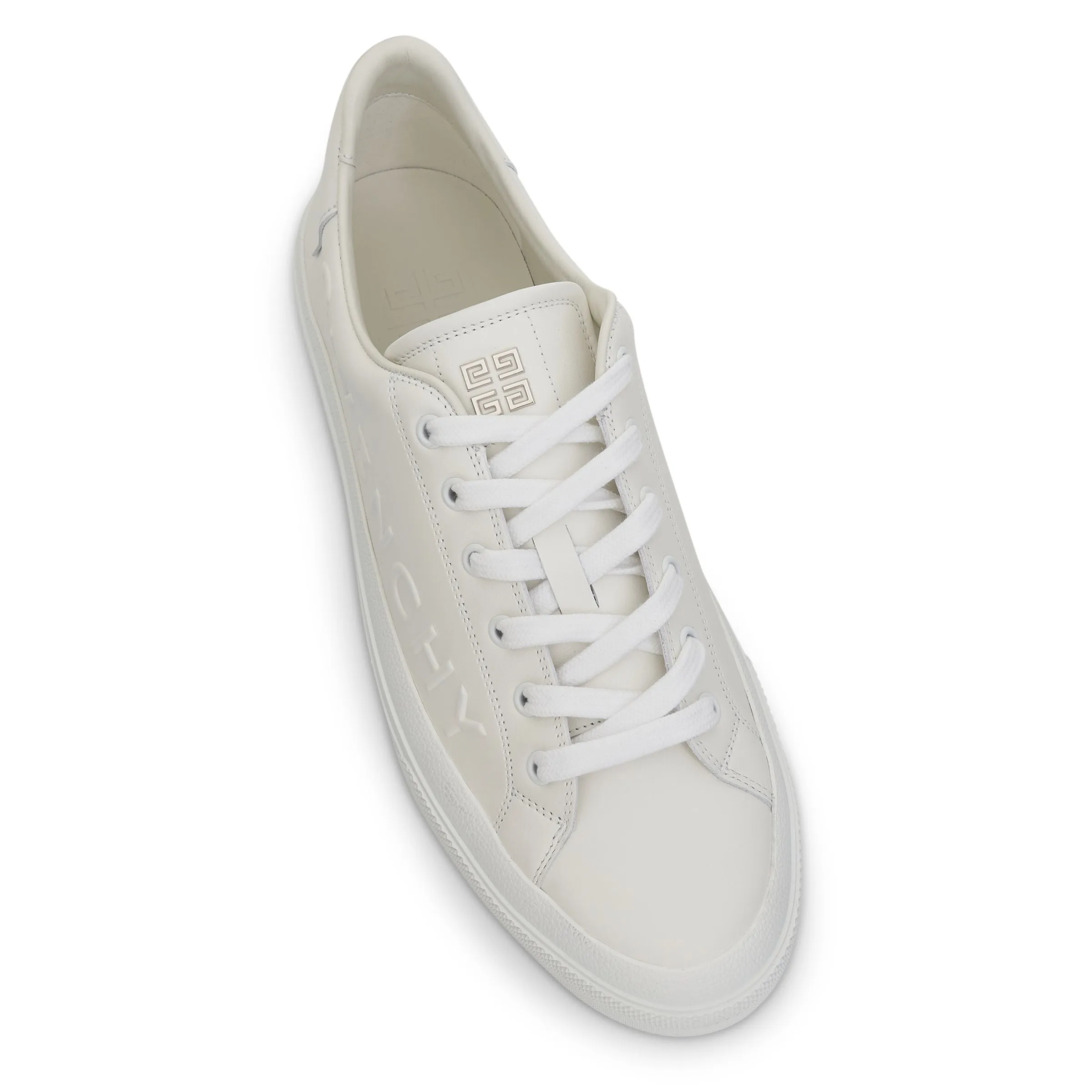 City Sport Sneaker with Embossed Logo in White sold by MARAIS product image thumbnail 3