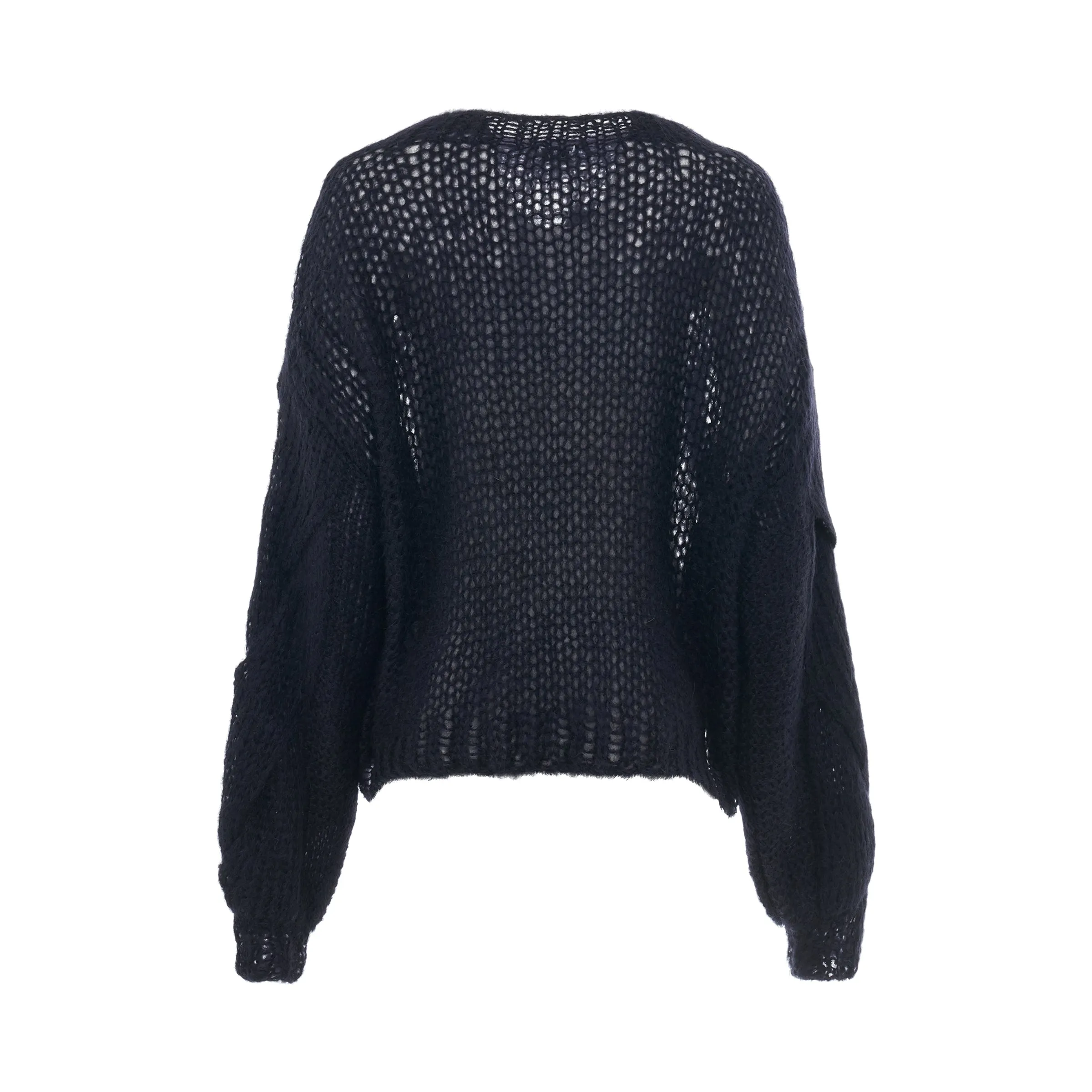 Anagram Mohair Sweater in Dark Navy sold by MARAIS product image thumbnail 4
