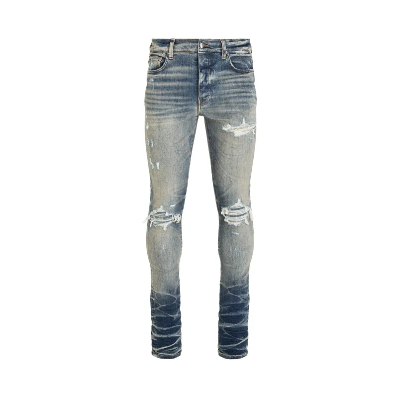 Bandana Jacquard MX1 Jeans in Vintage Indigo sold by MARAIS