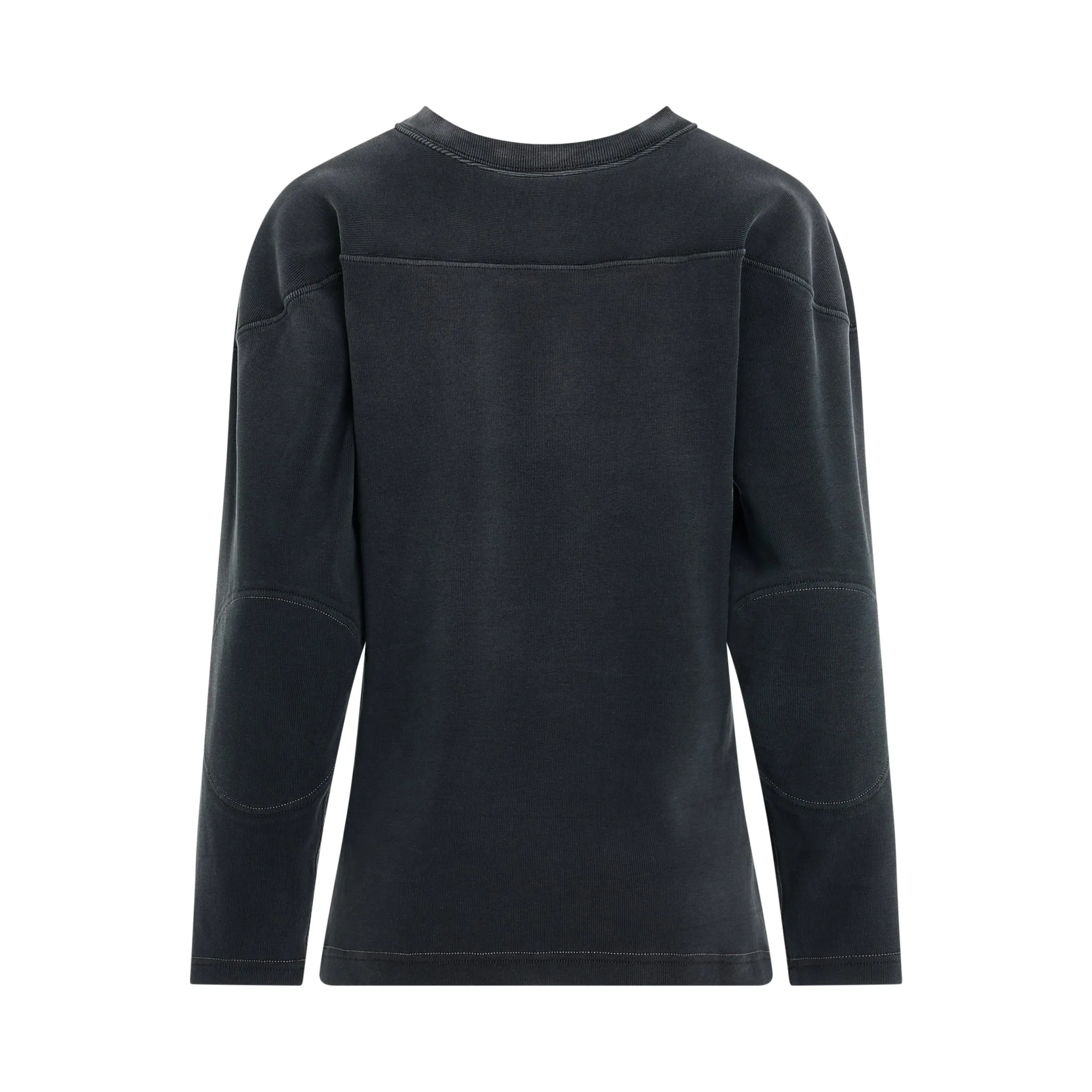 Rib Cotton Logo Sweatshirt in Black sold by MARAIS product image thumbnail 4
