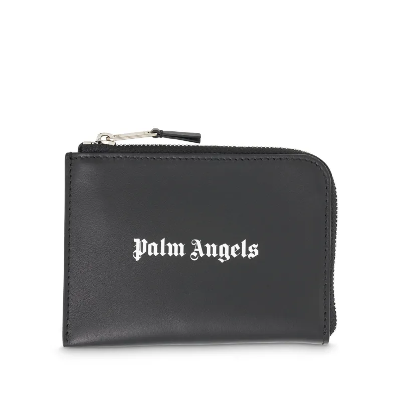 Logo Caviar Zip Cardholder in Black sold by MARAIS