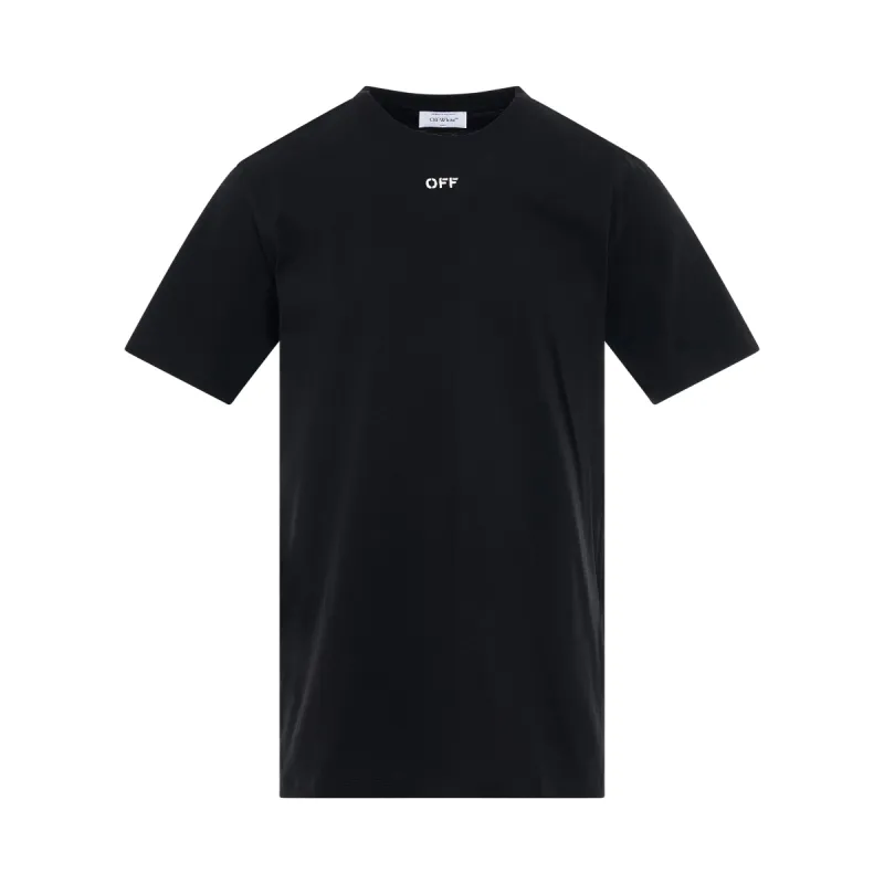 Logo Stitch Slim Fit T-Shirt in Black sold by MARAIS