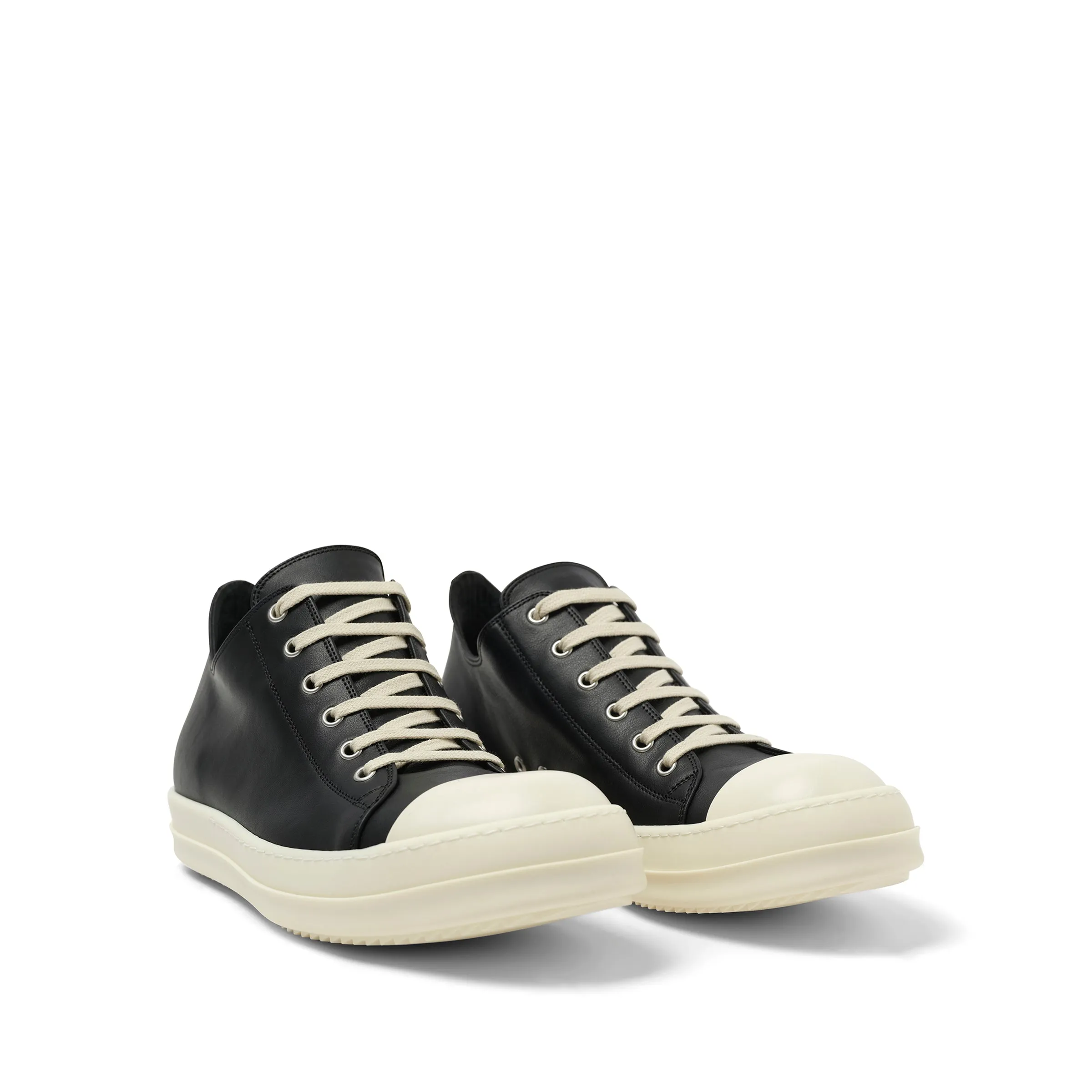 Full Grain Calf Low Sneaker in Black/Milk sold by MARAIS product image thumbnail 2