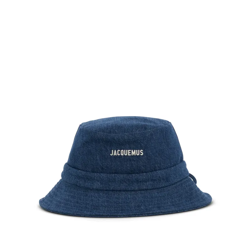 Bob Knotted Bucket Hat in Blue sold by MARAIS
