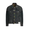 Combination Denim Jacket in Indigo sold by MARAIS