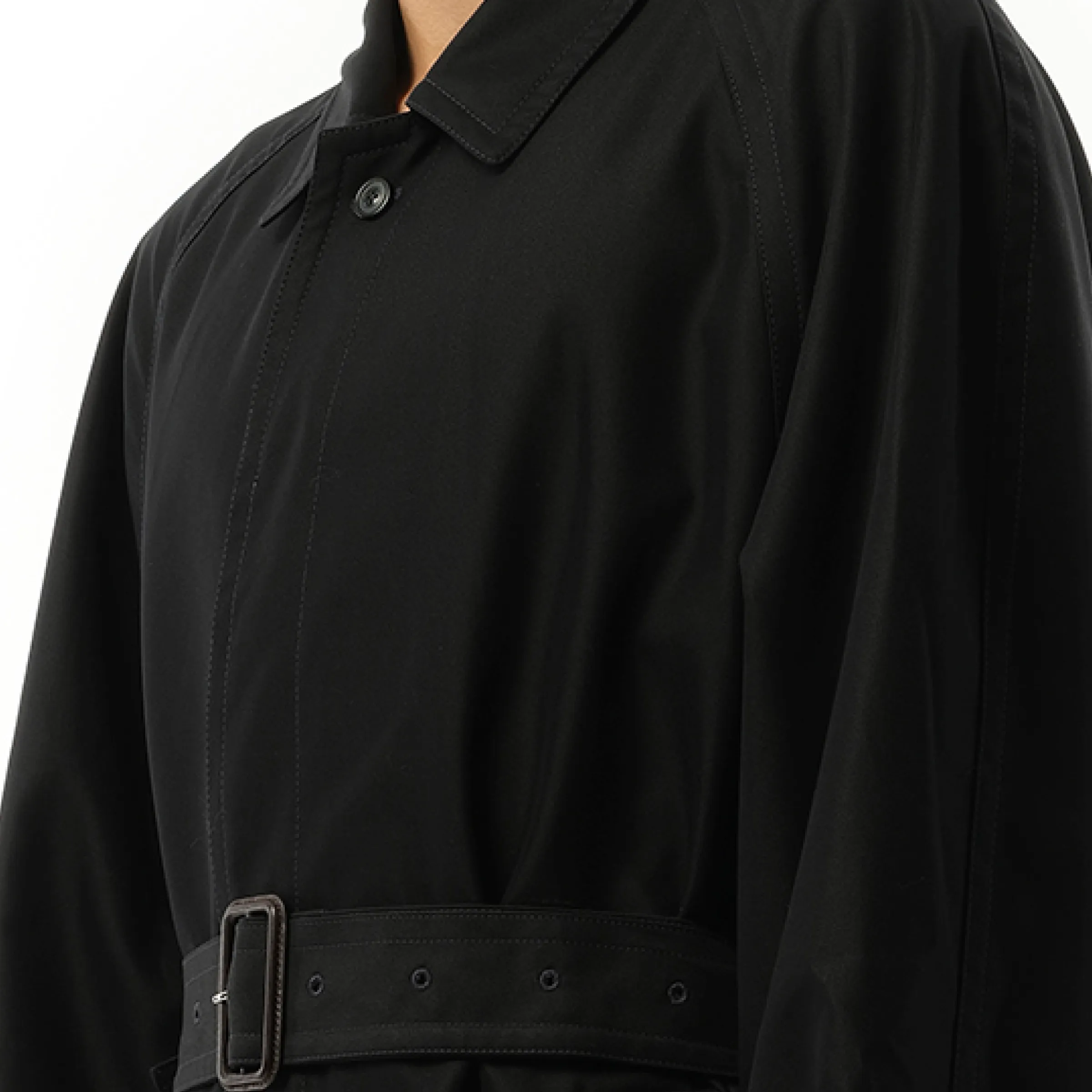 Belted Trench Coat in Black sold by MARAIS product image thumbnail 3