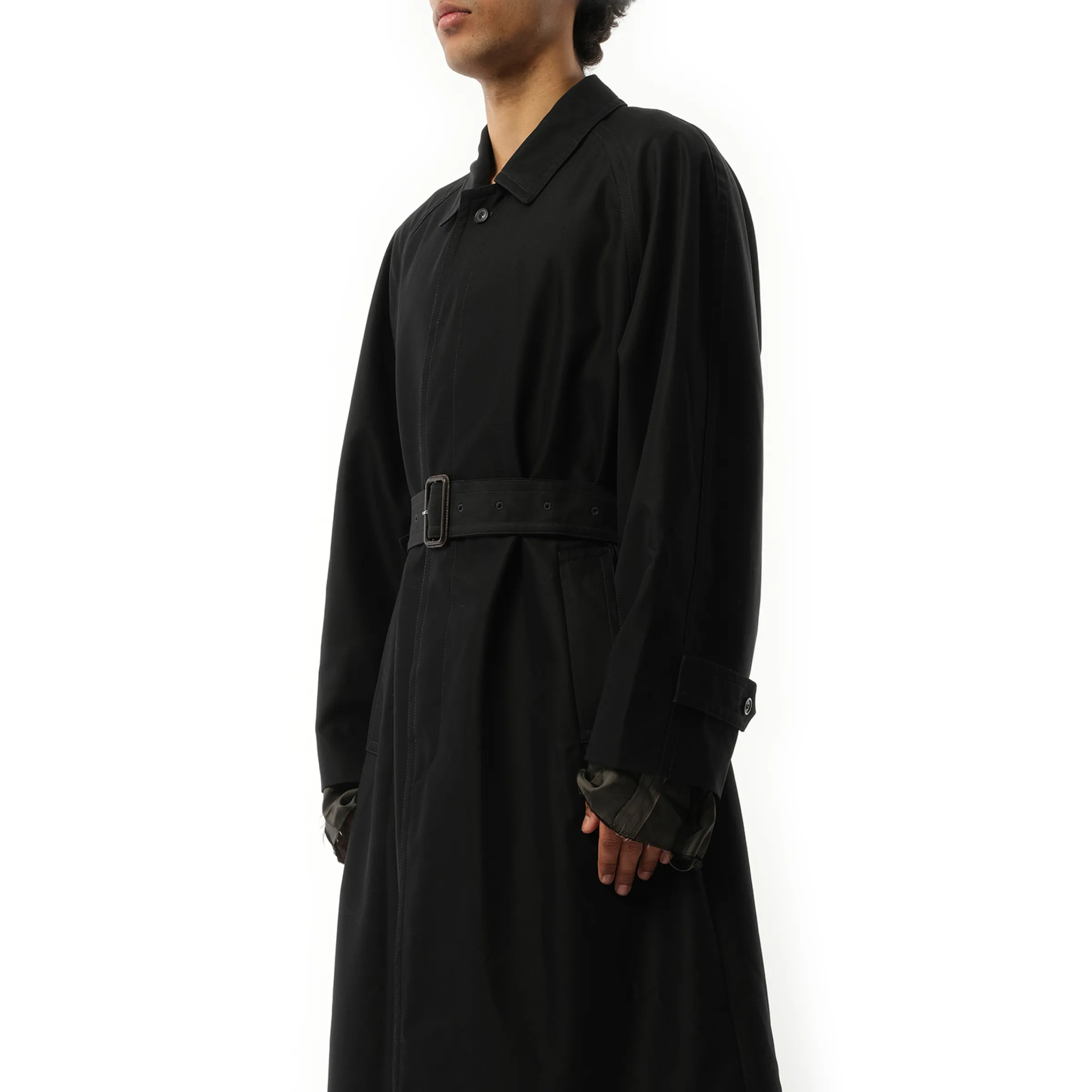 Belted Trench Coat in Black sold by MARAIS product image thumbnail 5