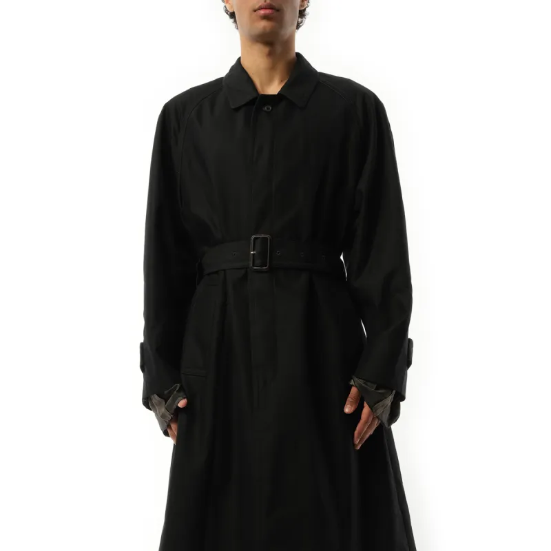 Belted Trench Coat in Black sold by MARAIS