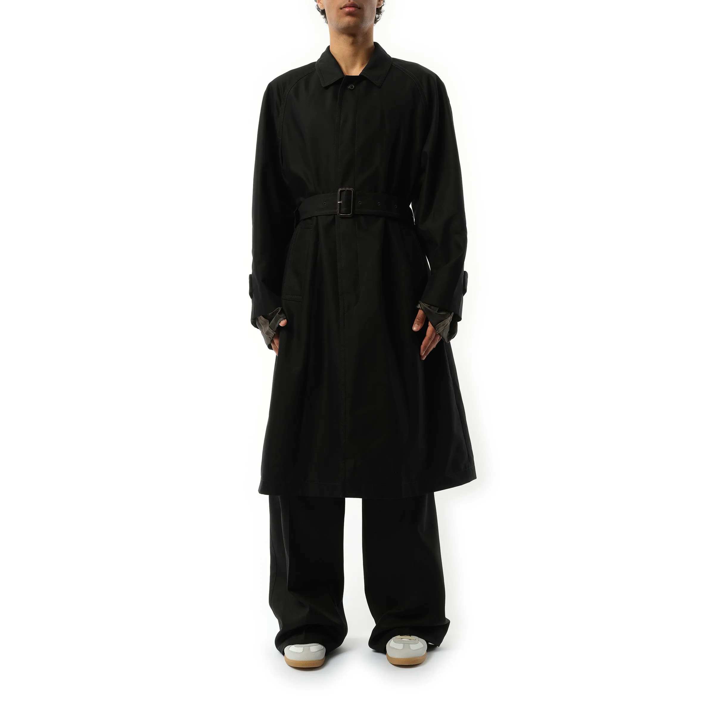 Belted Trench Coat in Black sold by MARAIS product image thumbnail 4