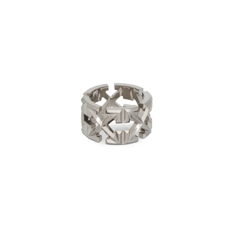 Multi Arrow Ring in Silver sold by MARAIS