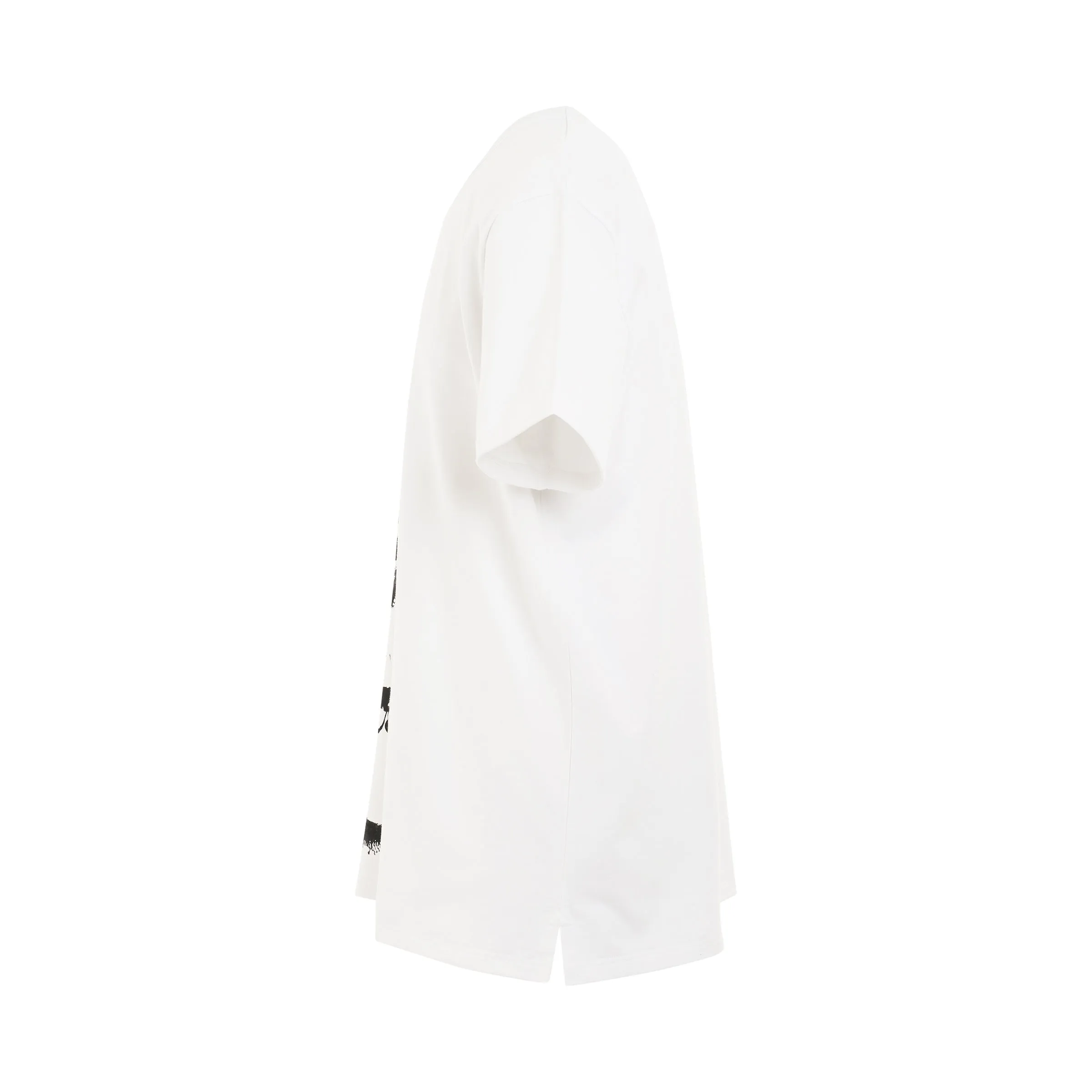 Watercolour Skull T-Shirt in White/Black sold by MARAIS product image thumbnail 3