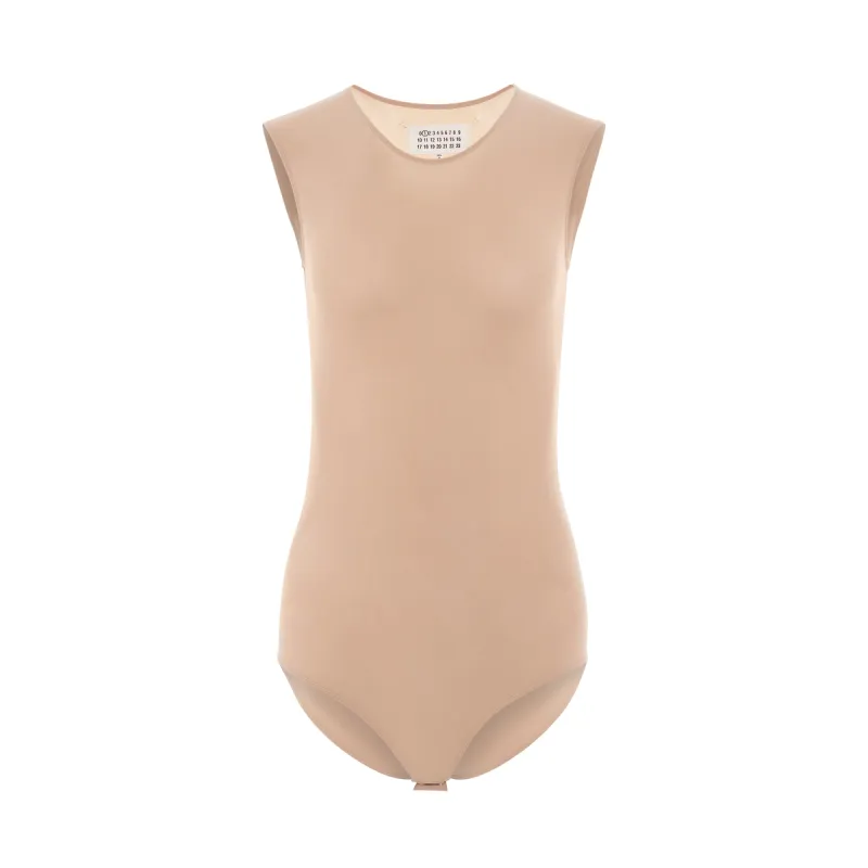 Sleeveless Bodysuit in Skin sold by MARAIS