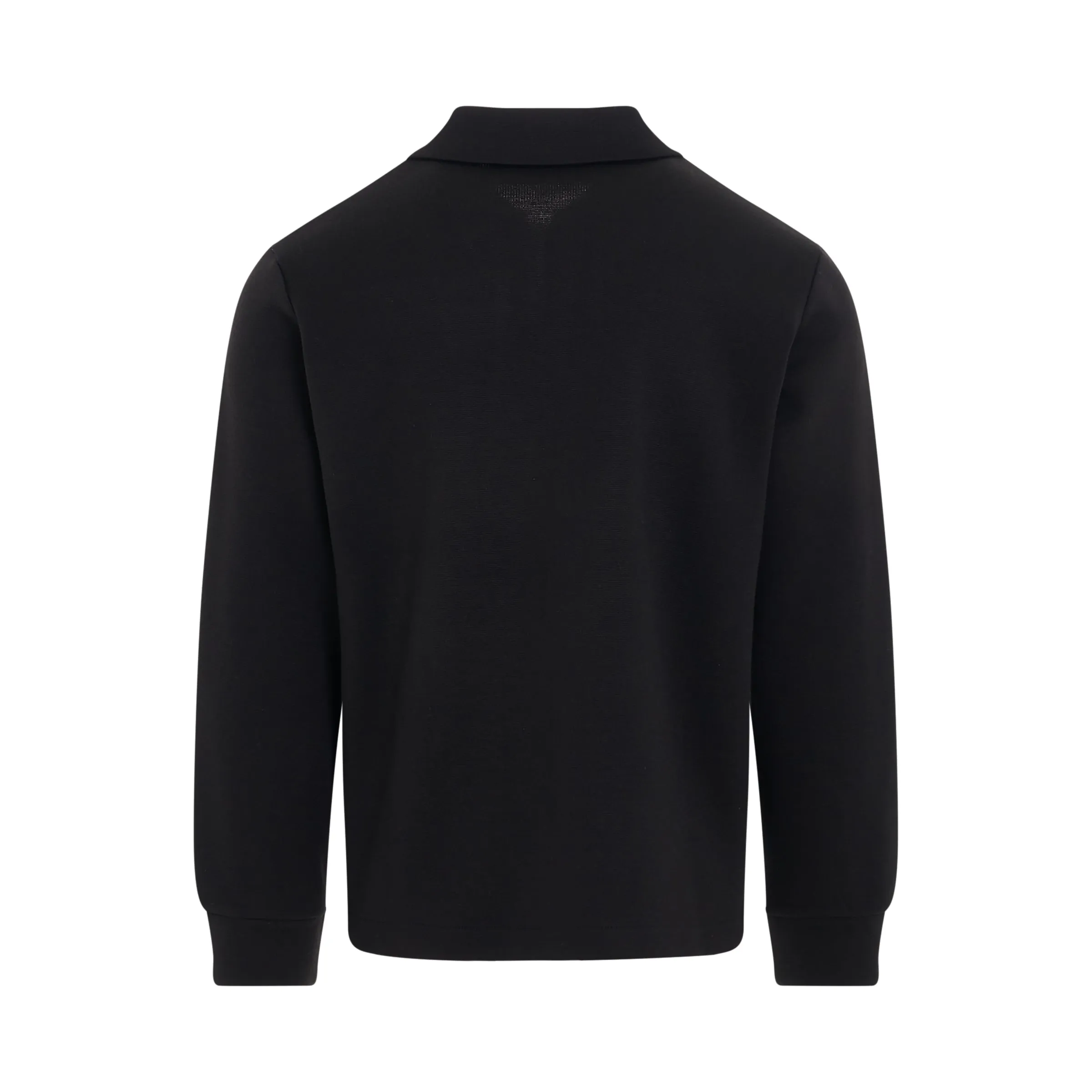 Shirt Collar Knit Track Jacket in Black/Off White sold by MARAIS product image thumbnail 4