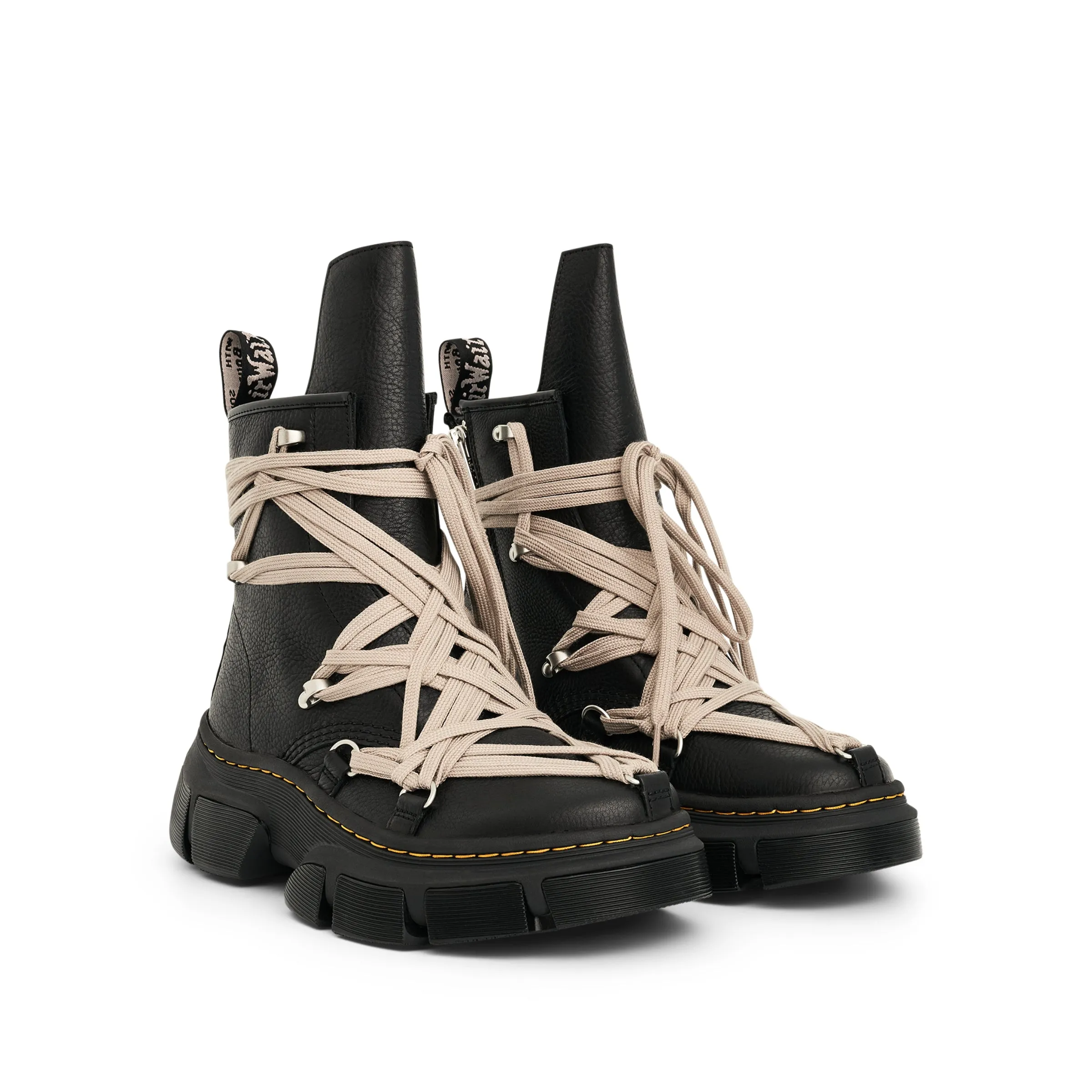 Rick Owens x Dr. Martens 1460 Mega Lace Boots in Black sold by MARAIS product image thumbnail 2