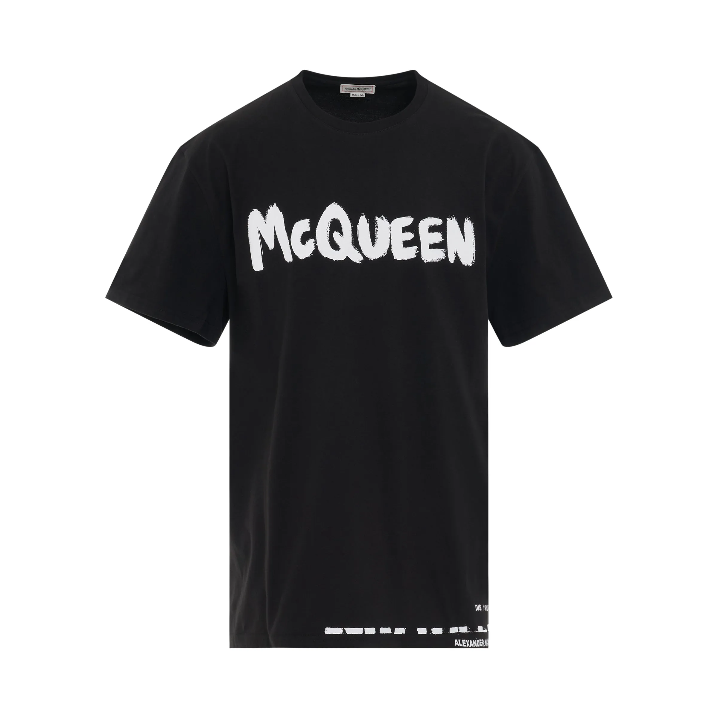 Graffiti Print Logo Long Sleeve T-Shirt in Black sold by MARAIS