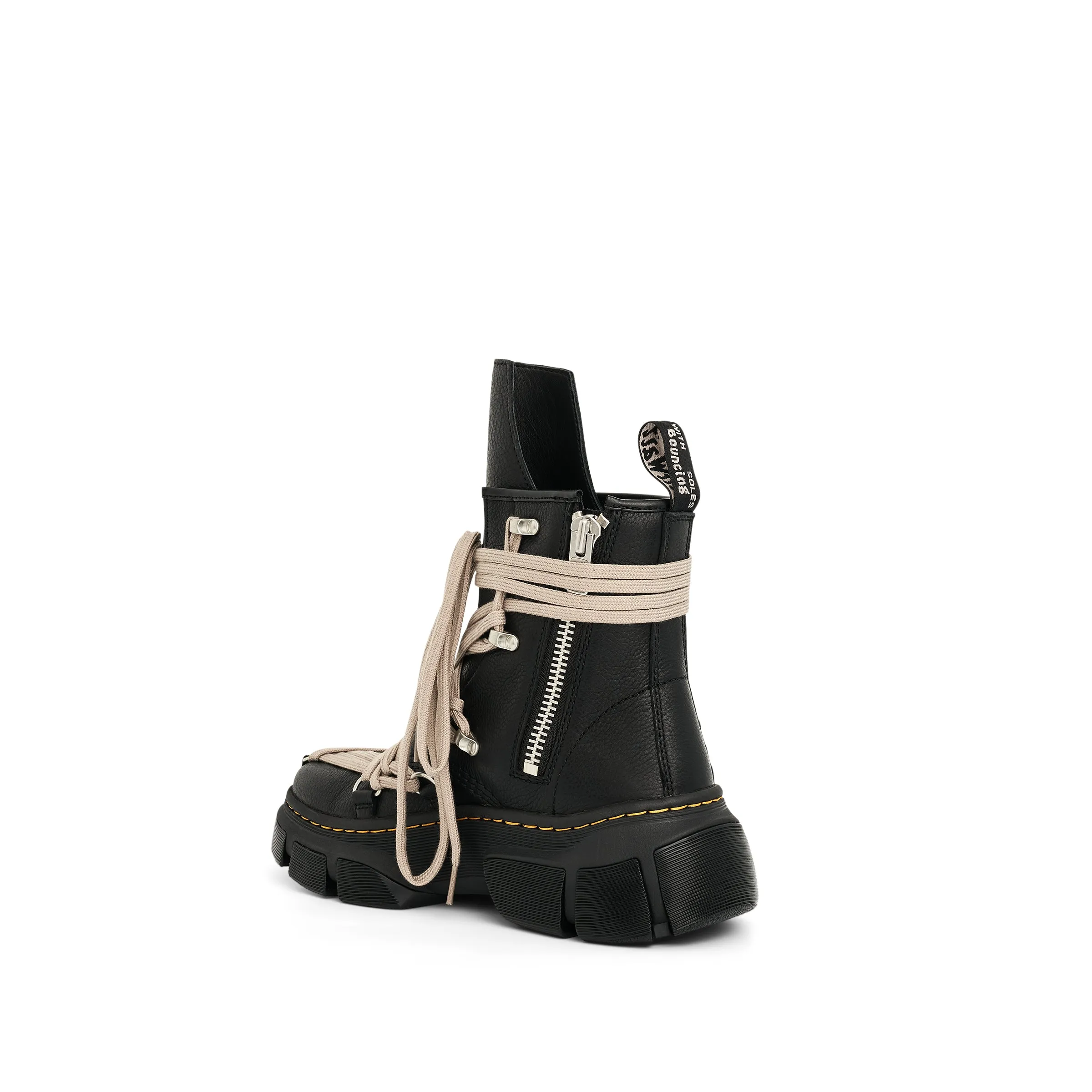 Rick Owens x Dr. Martens 1460 Mega Lace Boots in Black sold by MARAIS product image thumbnail 3