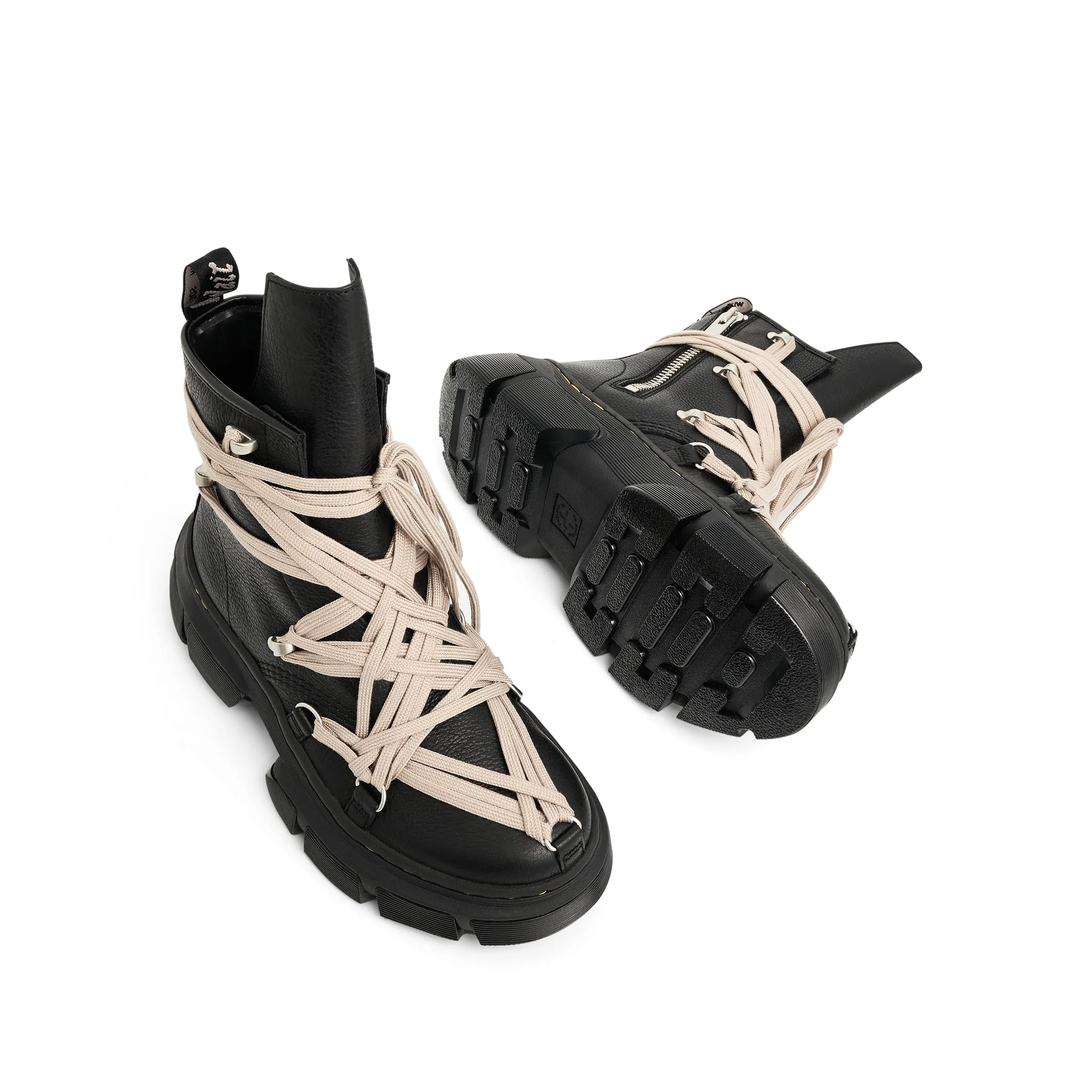 Rick Owens x Dr. Martens 1460 Mega Lace Boots in Black sold by MARAIS product image thumbnail 4