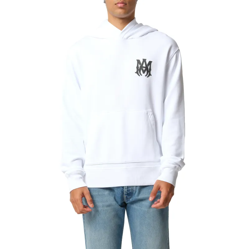 MA Core Logo Hoodie in White sold by MARAIS