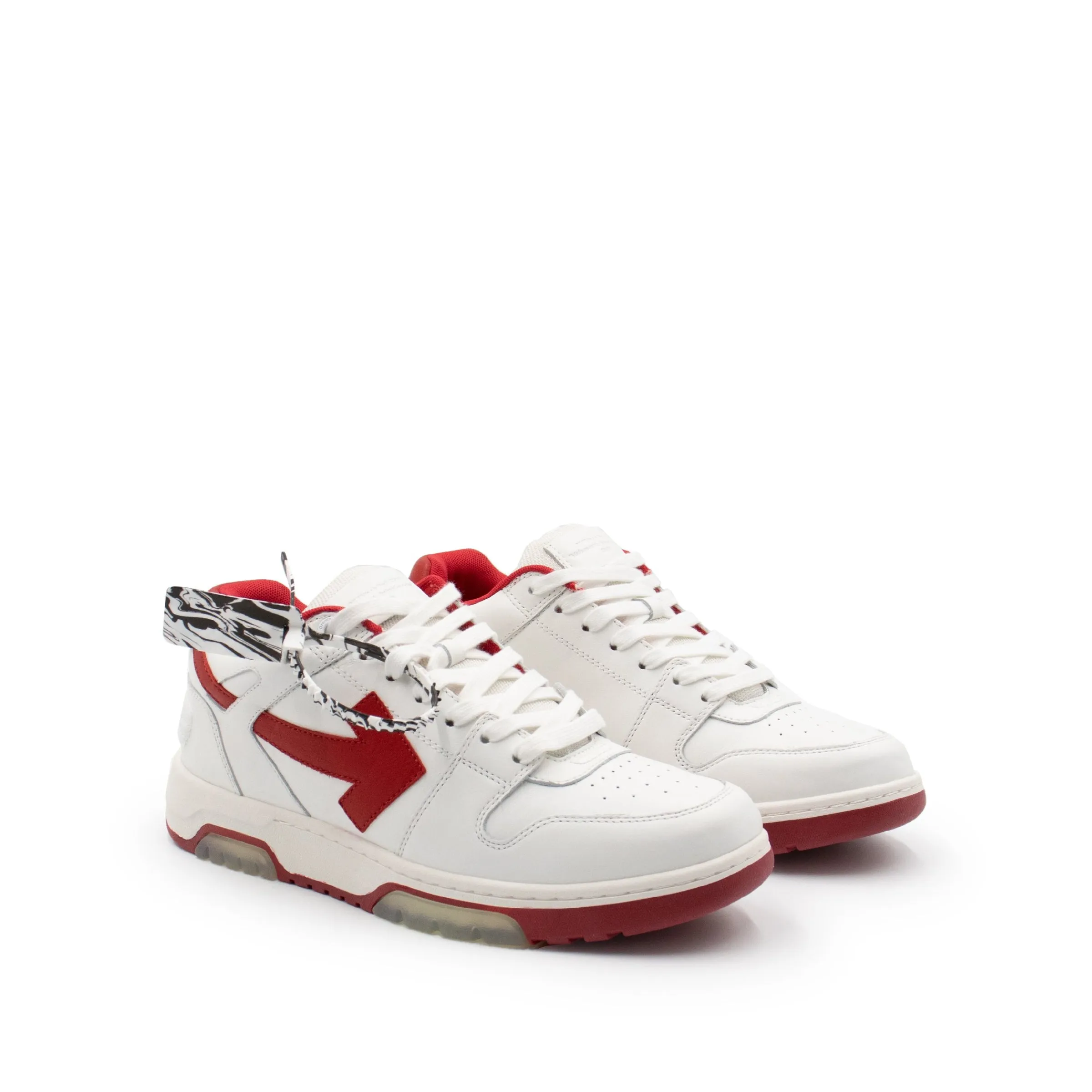 Out Of Office Low Sneaker in White/Red sold by MARAIS product image thumbnail 2
