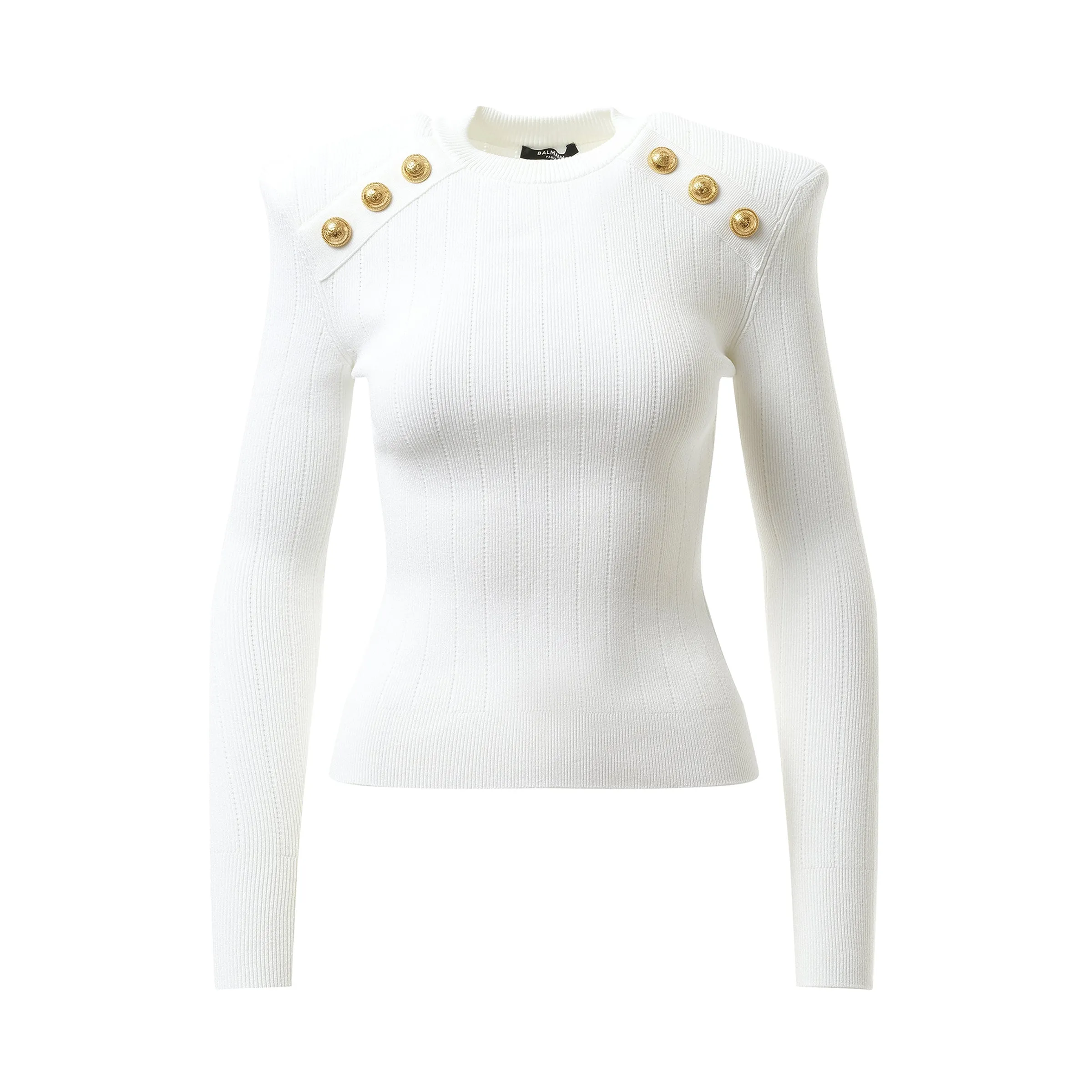 6 BTN Knit Pullover in White sold by MARAIS product image thumbnail 2