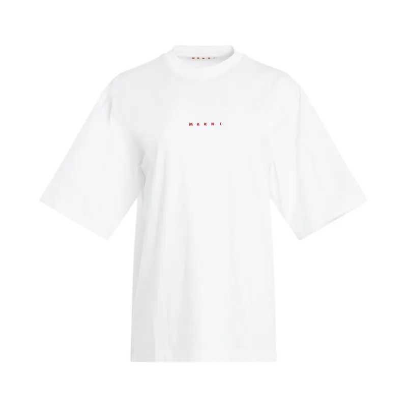 Small Logo Relax T-Shirt in White sold by MARAIS