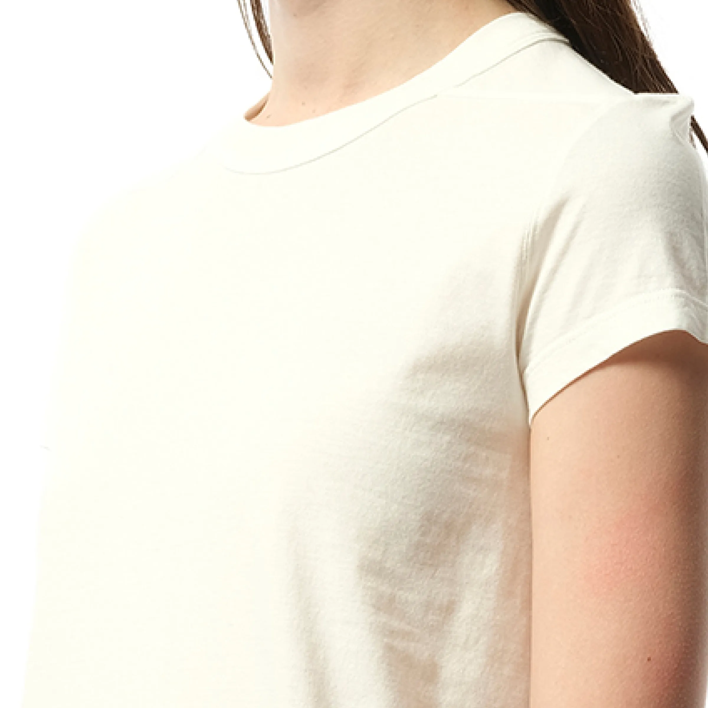 Cotton Jersey Cropped Level T-Shirt in Milk sold by MARAIS product image thumbnail 3
