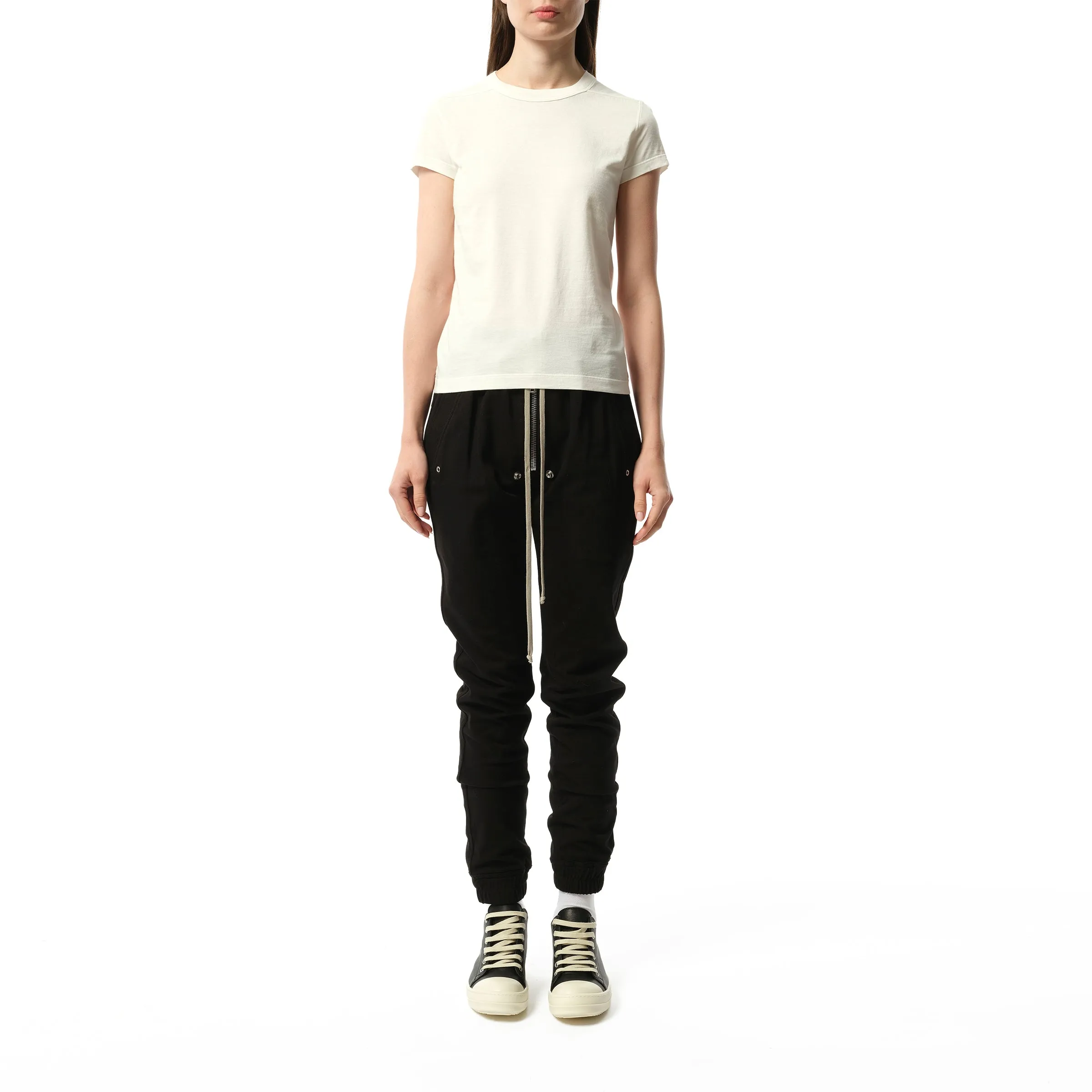 Cotton Jersey Cropped Level T-Shirt in Milk sold by MARAIS product image thumbnail 4