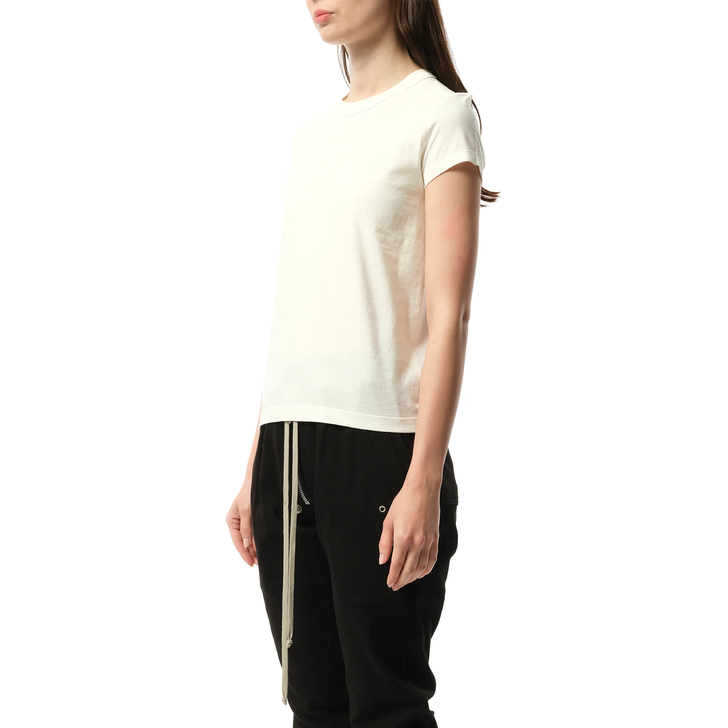 Cotton Jersey Cropped Level T-Shirt in Milk sold by MARAIS product image thumbnail 5