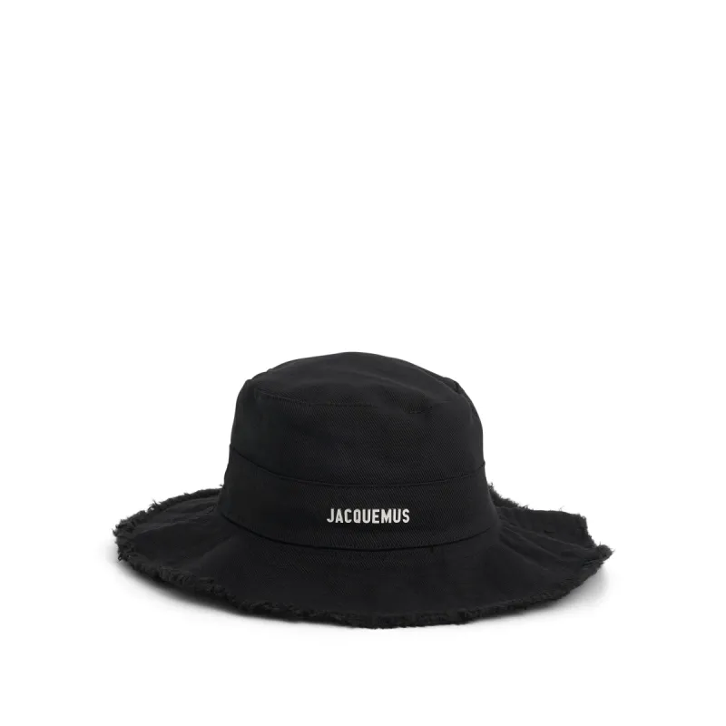 Artichaut Frayed Expedition Hat in Black sold by MARAIS