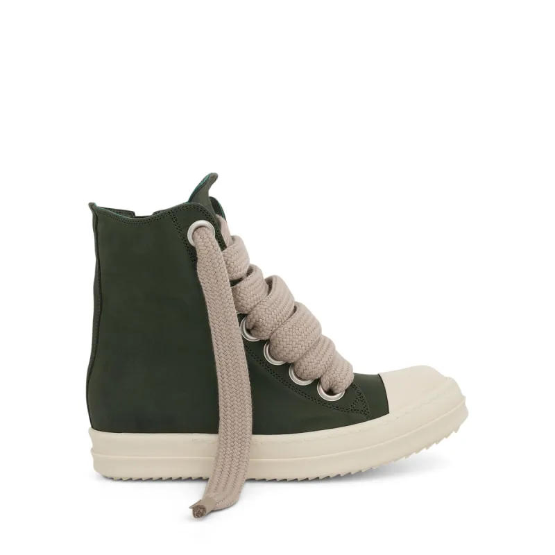 EDFU Leather Sneakers in Moss/Milk sold by MARAIS