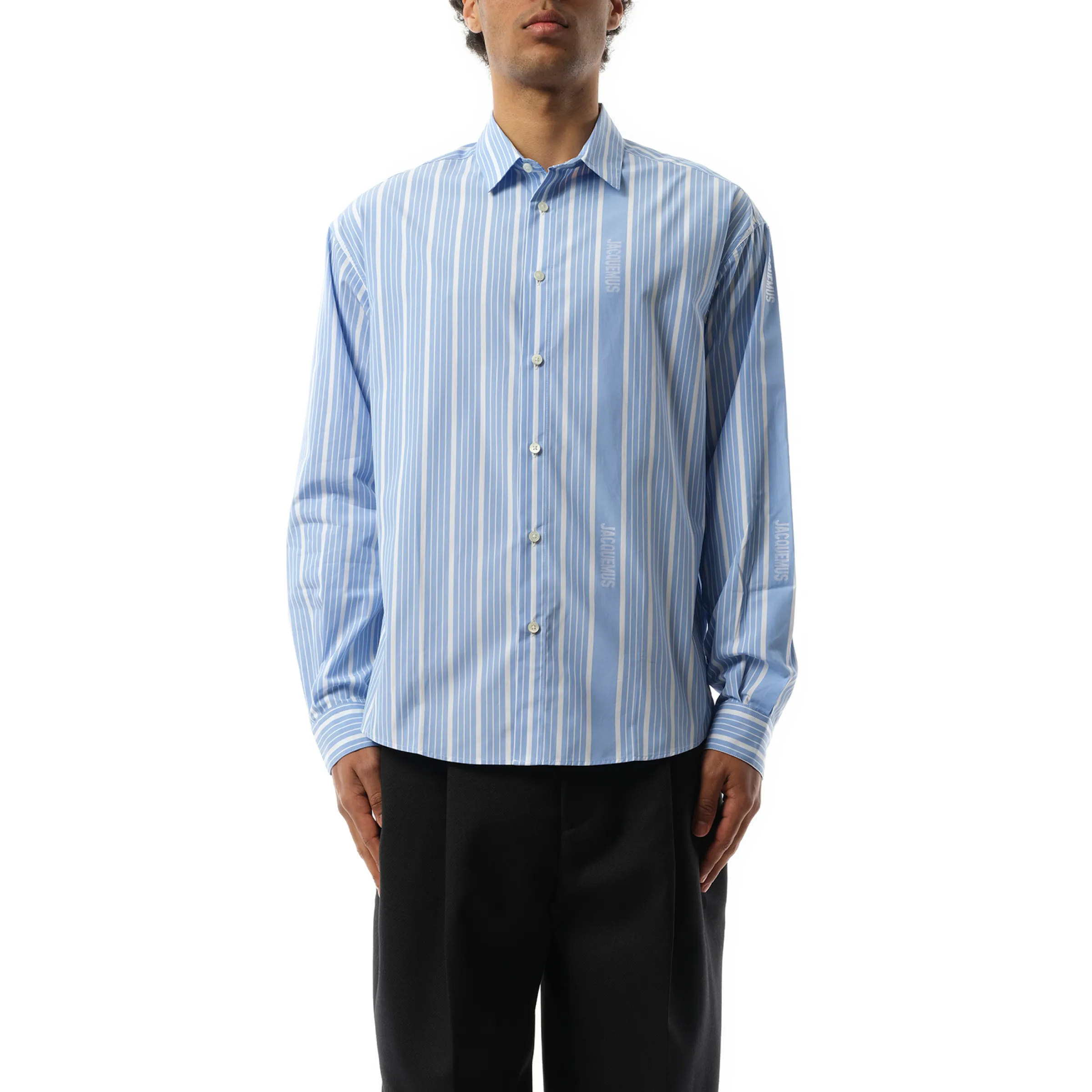 La Chemise Simon in Blue Stripe sold by MARAIS