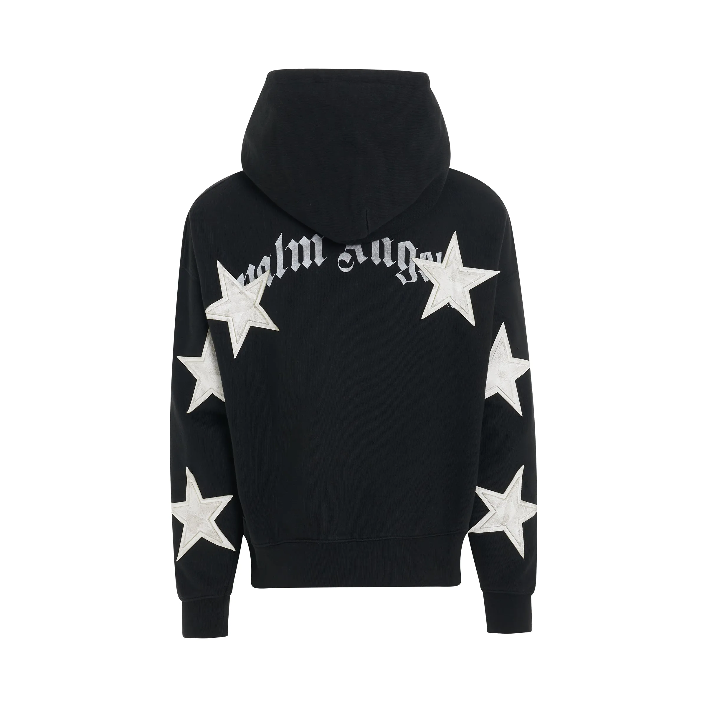 Patched Stars Vintage Hoodie in Black/White sold by MARAIS product image thumbnail 4