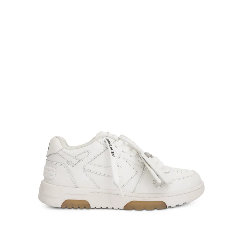 Out Of Office Calf Leather Sneaker in White sold by MARAIS