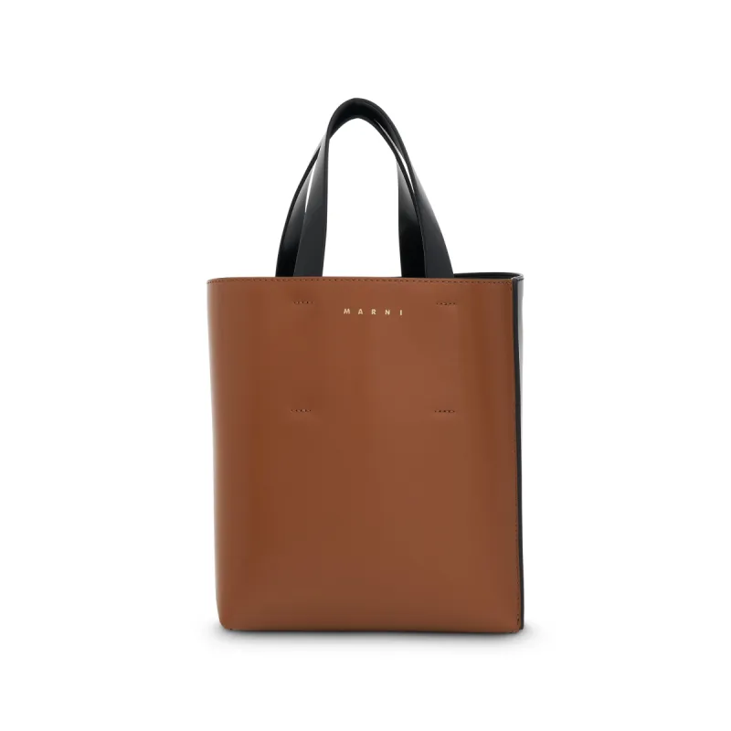 Museo Mini Leather Bag in Pompeii/Black sold by MARAIS