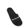 3D Logo Rubber Pool Slide Sandal in Black/White sold by MARAIS