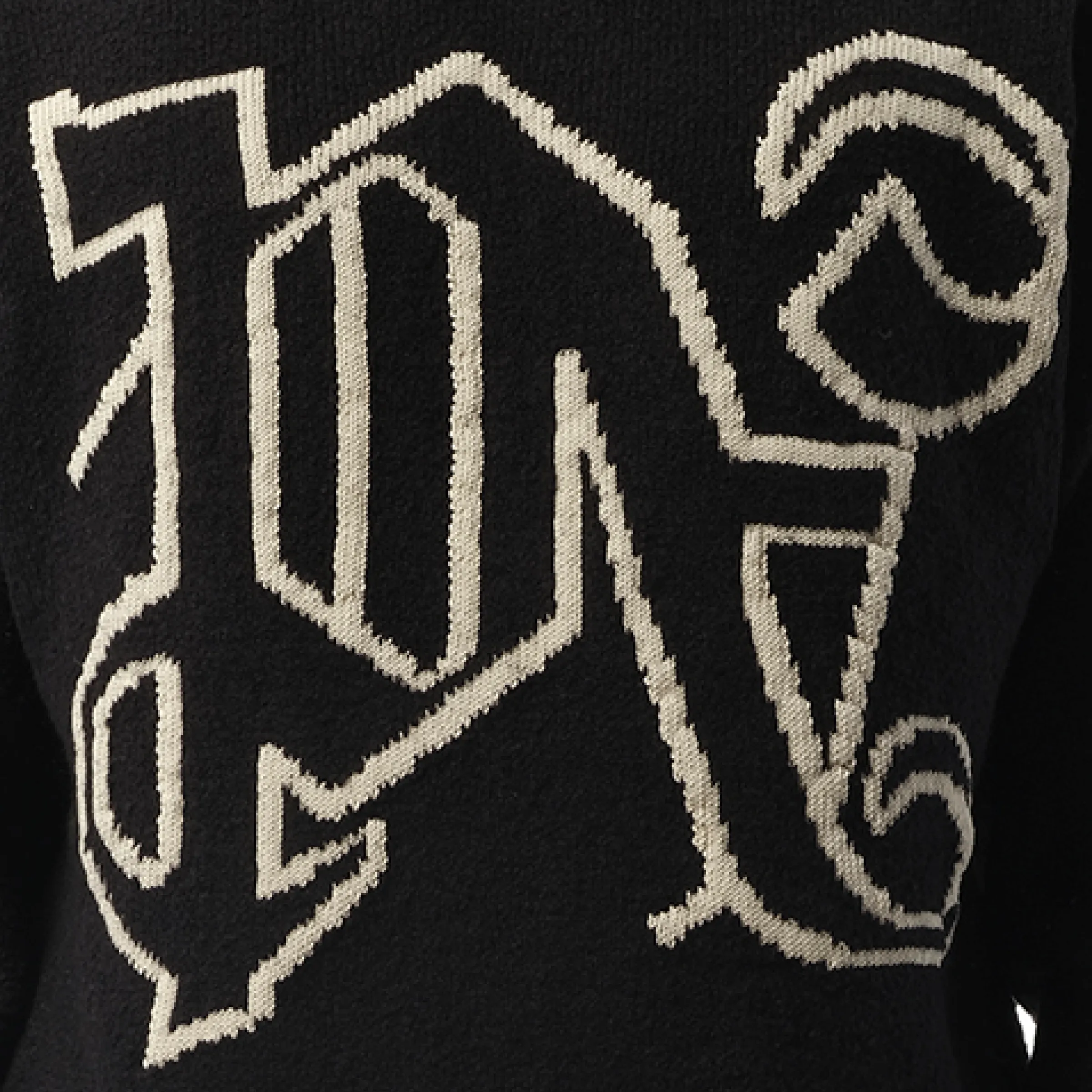 PA Monogram Sweater in Black/Off White sold by MARAIS product image thumbnail 3