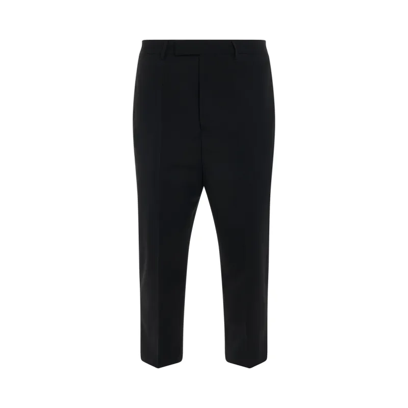 Astaires Woven Cropped Pants in Black sold by MARAIS