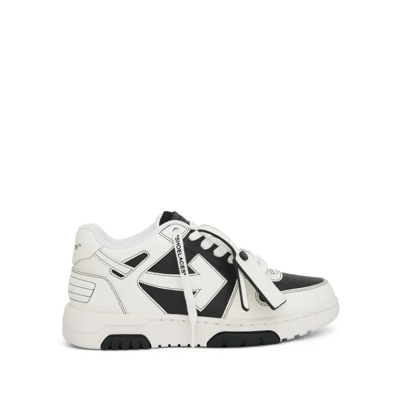 Women Out of Office Calf Leather Sneaker in Black/White sold by MARAIS