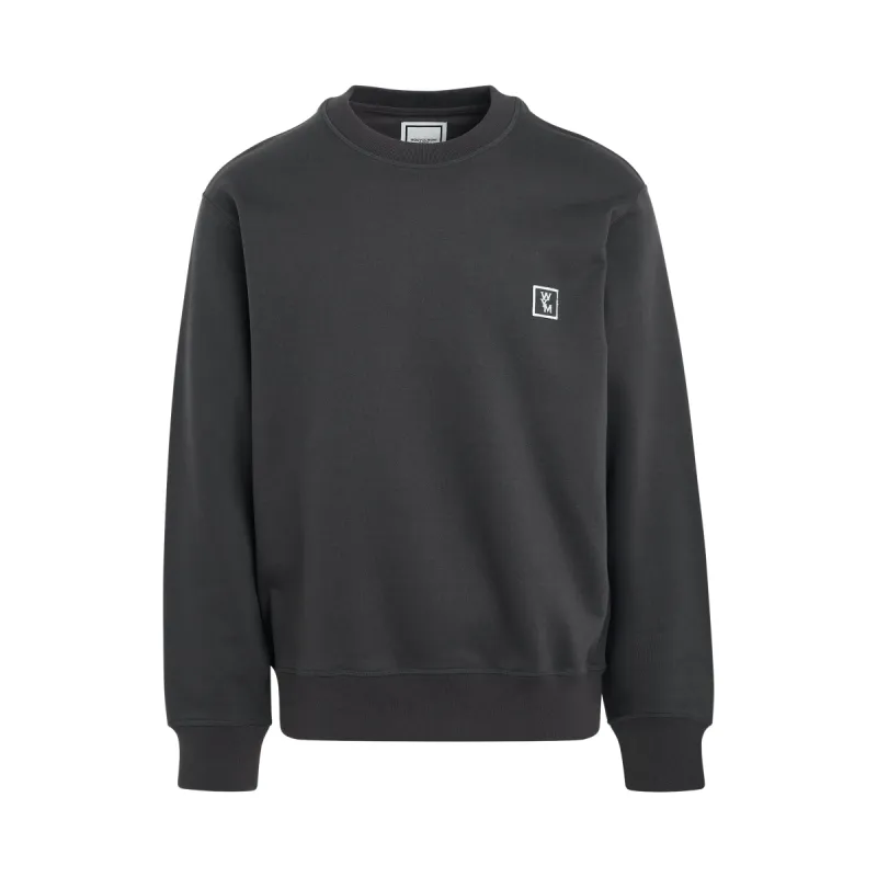 Back Logo Sweatshirt in Grey made by MARAIS