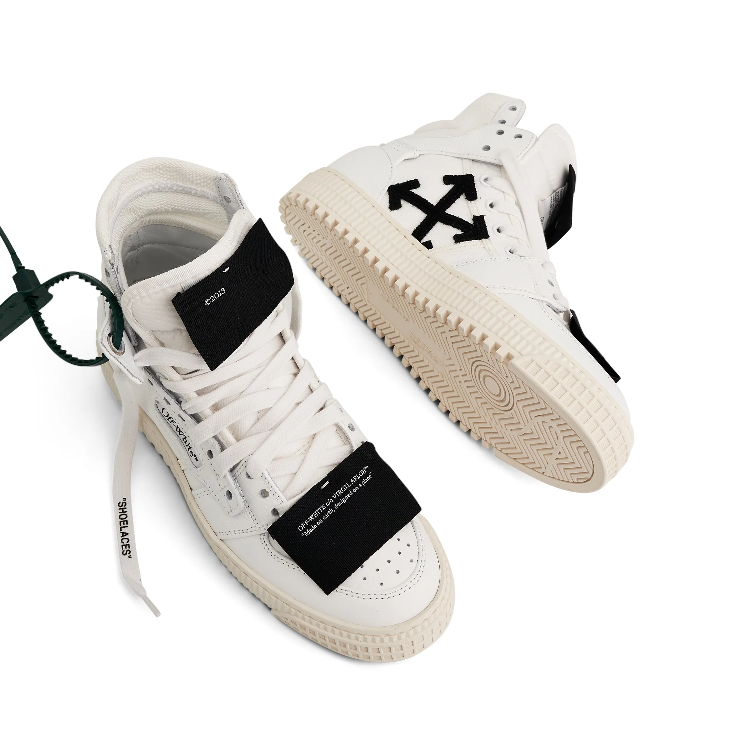 3.0 Court Calf Leather Sneakers In Colour White/Black sold by MARAIS product image thumbnail 4