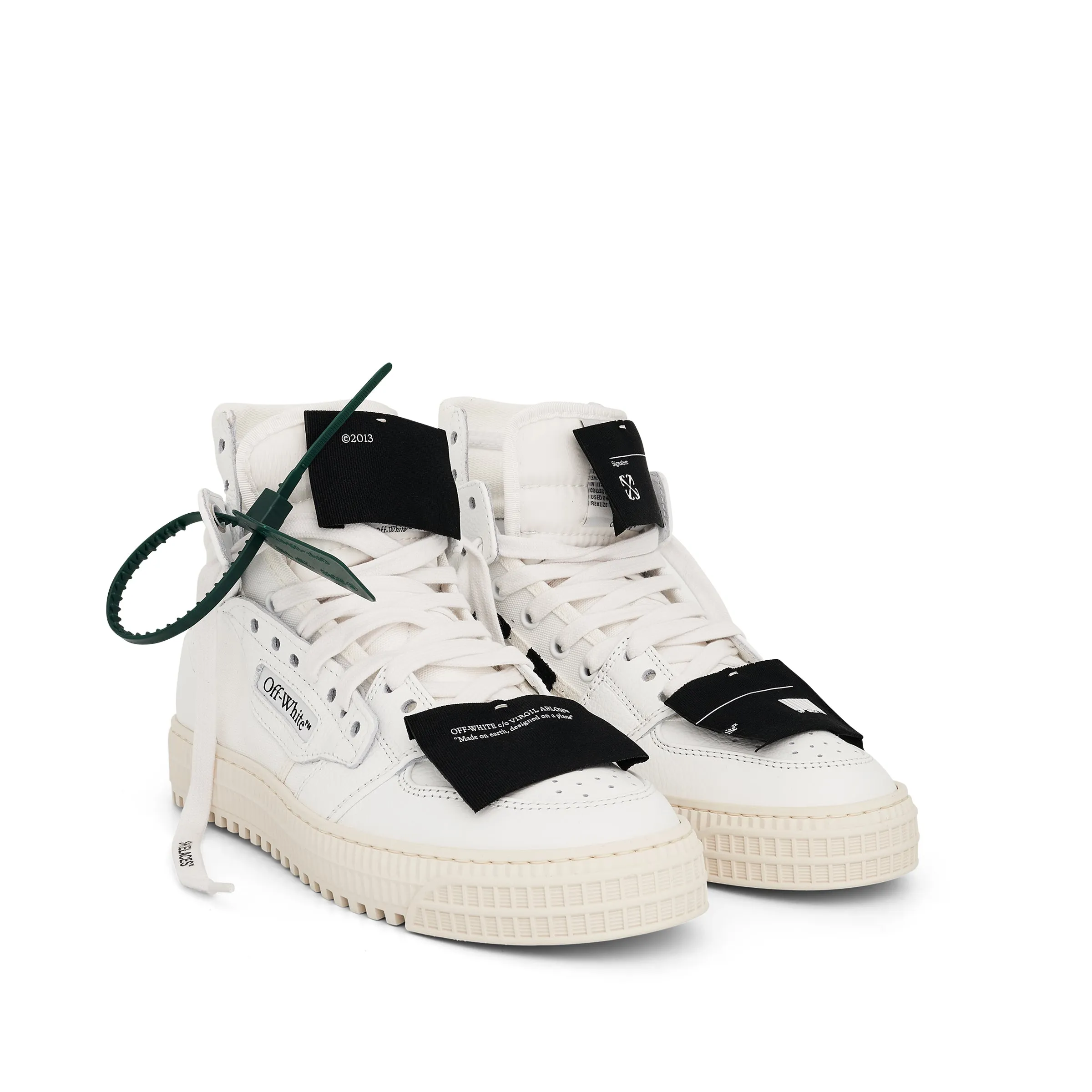 3.0 Court Calf Leather Sneakers In Colour White/Black sold by MARAIS product image thumbnail 2