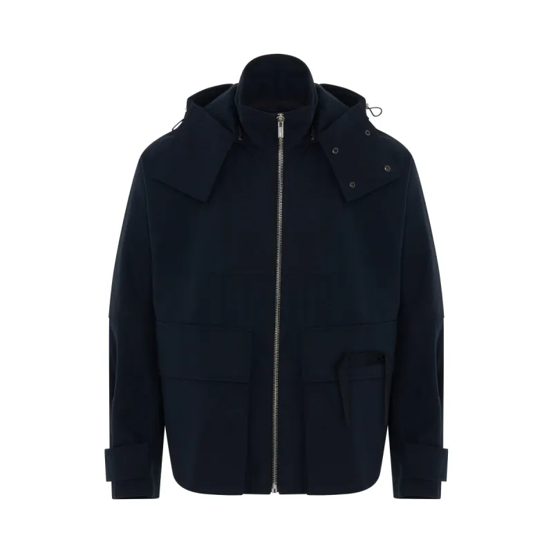 Molhado Hooded Jacket in Navy sold by MARAIS