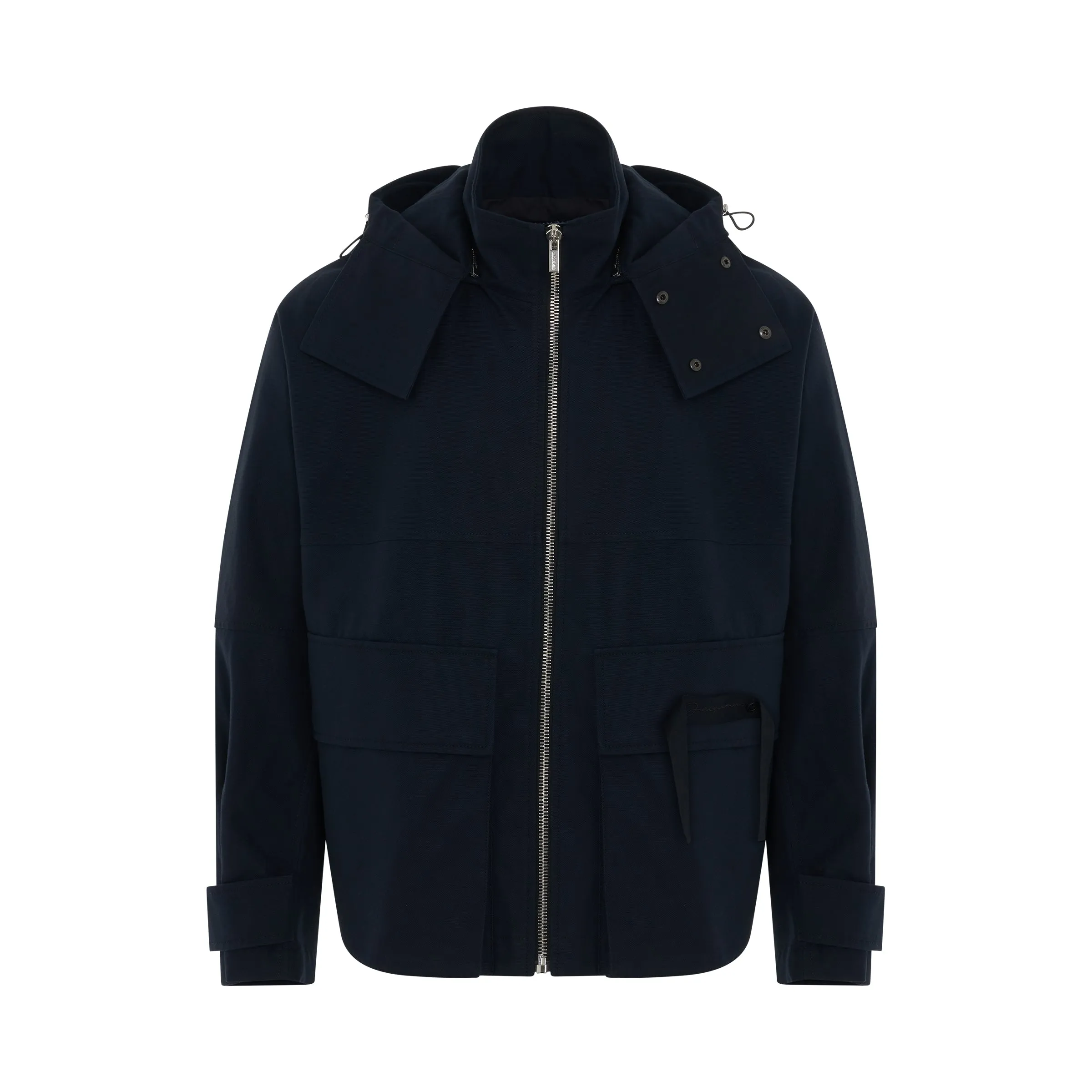 Molhado Hooded Jacket in Navy sold by MARAIS