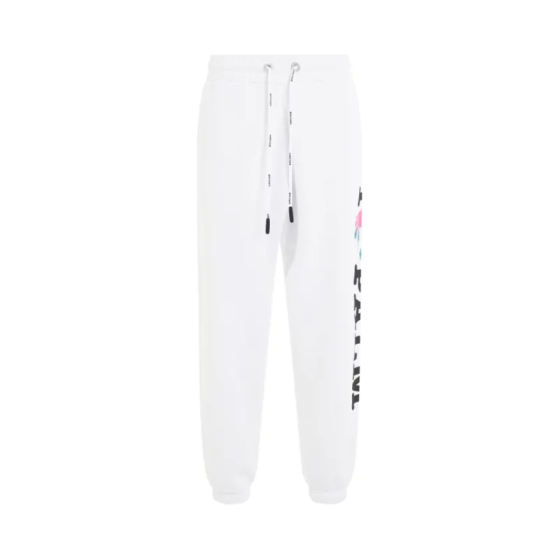 I Love PA Sweatpants in White/Multicolour sold by MARAIS