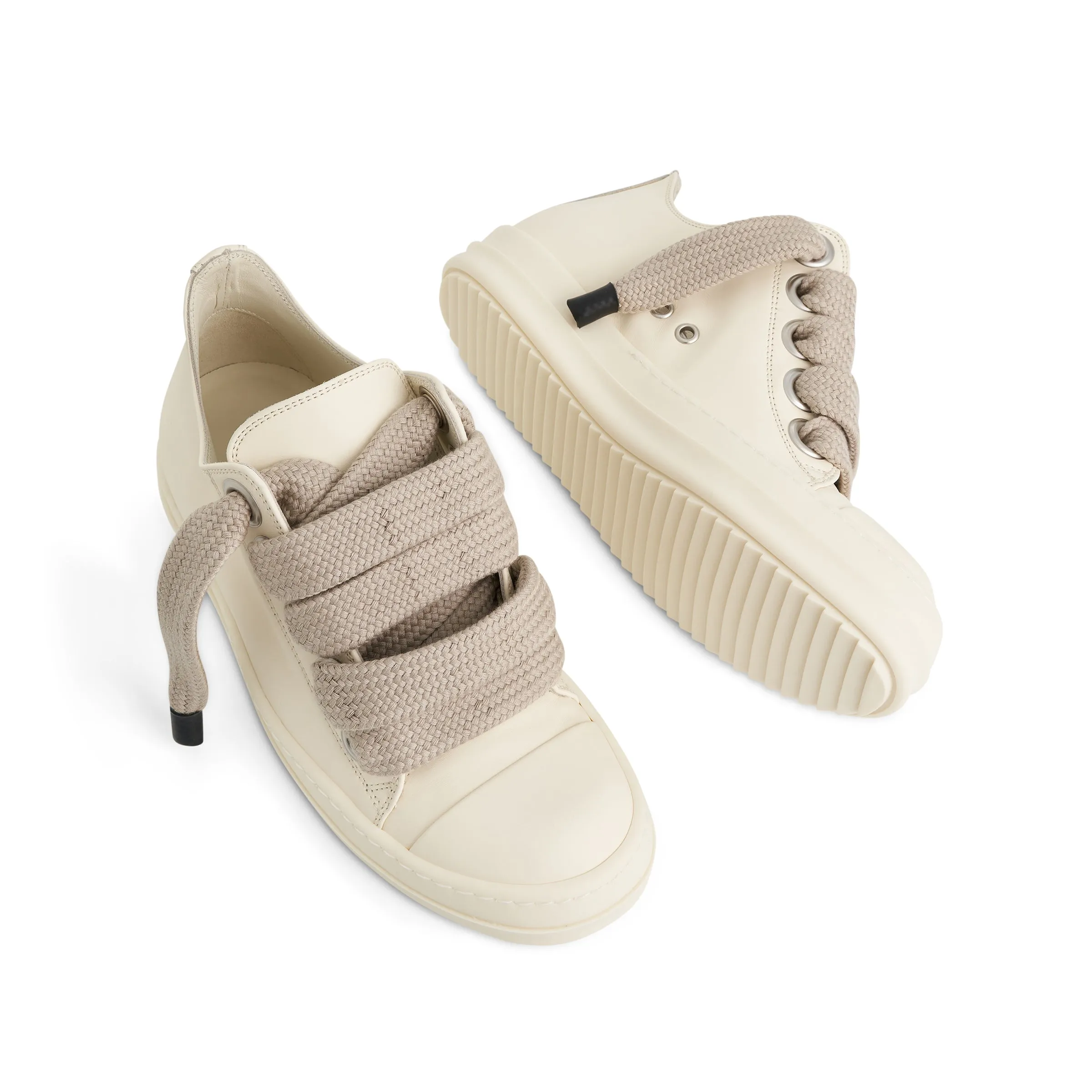 Jumbo Laced Sneaker in Milk/Milk sold by MARAIS product image thumbnail 4