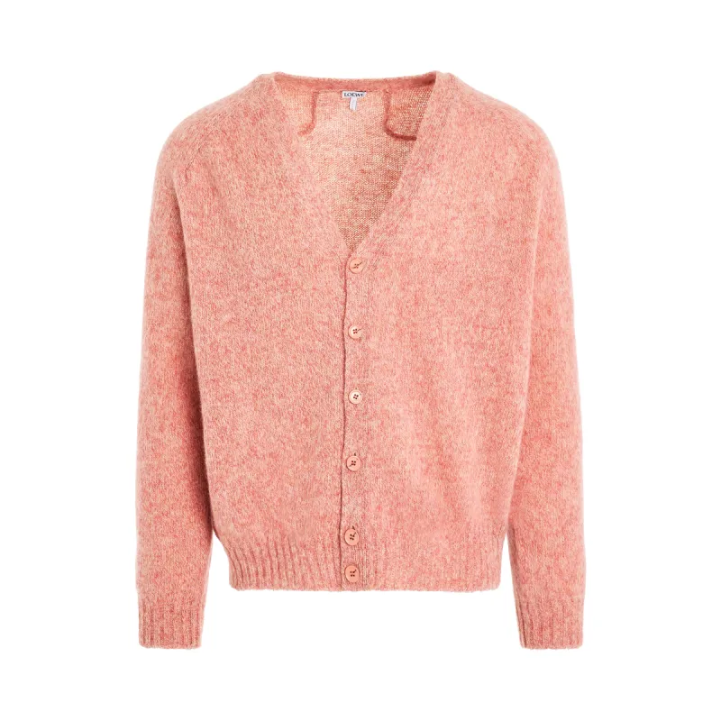 Wool Cardigan in Pink/Yellow sold by MARAIS