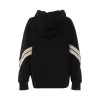 Track Rib Zipped Hoodie in Black/Butter sold by MARAIS